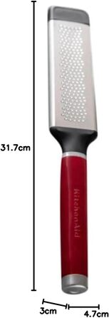 Терка двостороння KitchenAid Almond Creme (Rotes Imperium) з нержавіючої сталі, дрібний граттинг