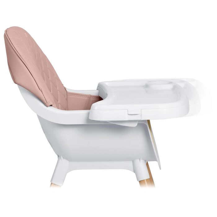 Дитячий стільчик Nukido 3 в 1 Lilo Beige (Рожевий) - регульований, зі знімним столиком, для дітей від 6 місяців
