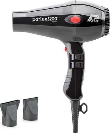 Фен Parlux 3200 Plus чорний, професійний, італійський