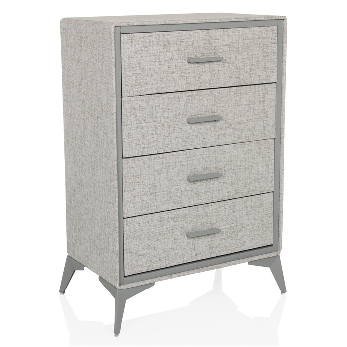 Комод SKUFFY 64x35x90см 4 шухляди сірий hjh LIVING