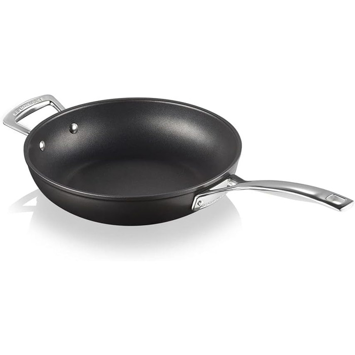 Сковорода LE CREUSET з антипригарним покриттям, 26 см, для всіх плит (індукція), алюміній, сірий/сріблястий