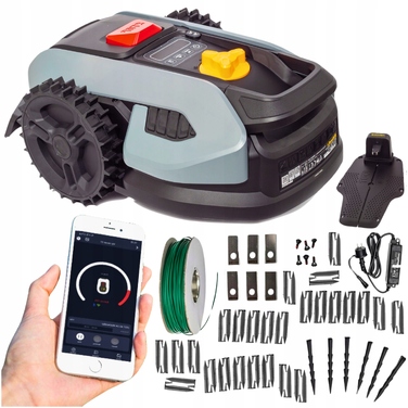 Робот-газонокосарка Riwall RRM 500 APP, ширина стрижки 16 см