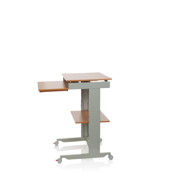 Комп'ютерний стіл-робоча станція WORKSTATION, сірий / бук, hjh OFFICE