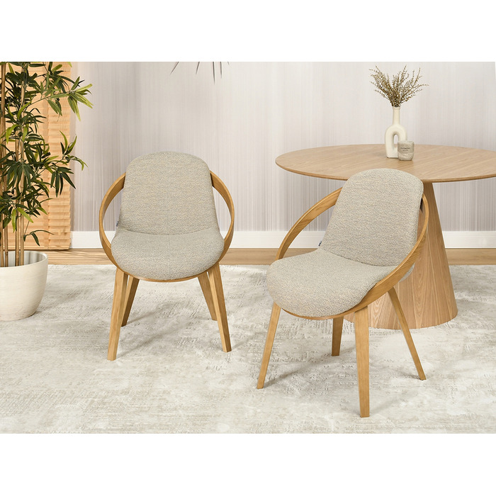 Стілець Mebel-Partner, тканина, бежевий, 1 шт.