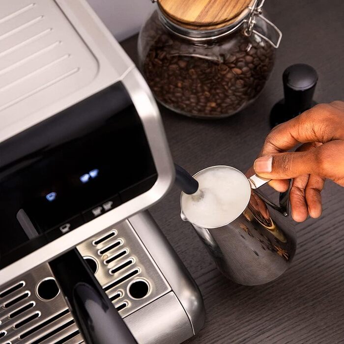 Еспресо-машина Cecotec Cumbia Power 20 Barista Aromax: 2900 Вт, 2 системи нагріву, 20 бар, манометр, подвійний фільтр