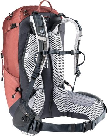 Жіночий туристичний рюкзак Deuter Trail Pro 30 SL, 30 л, червоно-графітовий