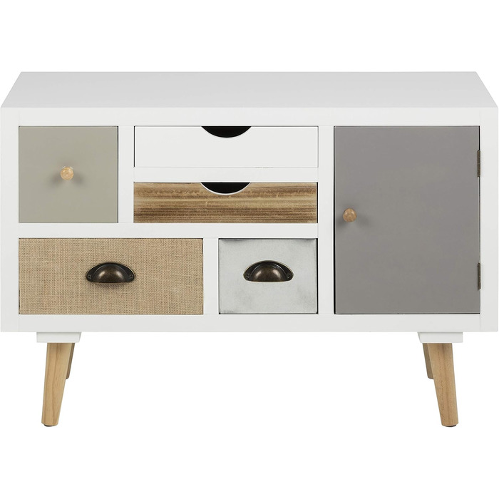 Комод AC Design Furniture Suwen, 48x32x98 см, багатоколірний, дерево