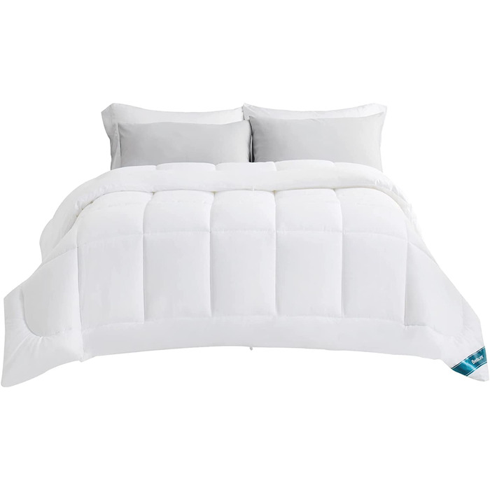 Зимова ковдра BEDSURE 135x200 см, тепла та товста ковдра для зими (450 г/м²), біла, можливість прання