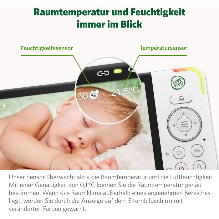 Радіоняня LeapFrog LF2423 з камерою, відеодисплеєм 2.8