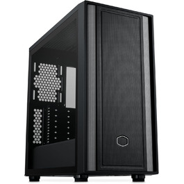 Корпус для ПК Cooler Master MasterBox 600 Lite, Mid-Tower, підтримка E-ATX, потужний повітряний потік, сумісний з материнськими платами Back Connect, охолодження до 420 мм, 7 вентиляторів, бічна панель із загартованого скла, USB 3.2 Gen 1 Type-C