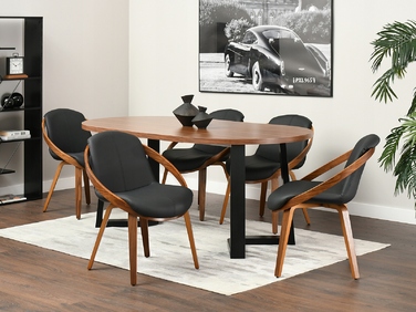 Стілець Mebel-Partner, штучна шкіра, чорний, 1 шт.