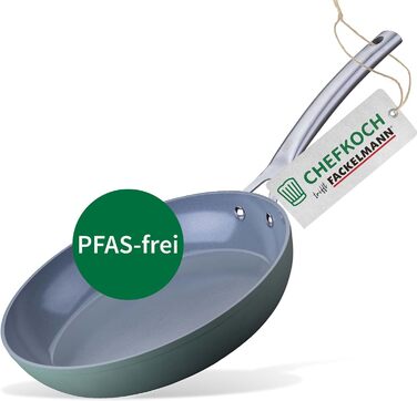 Керамічна сковорода Fackelmann Chefkoch Stuttgart 20 см, антипригарне покриття, 100% перероблений алюміній, для духовки до 200°C