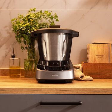 Кухонний комбайн Cecotec Mambo 11090 Habana: 37 функцій, керування через WLAN App, чаша з нержавіючої сталі 3,3 л, вбудовані ваги та 10 рівнів нагріву