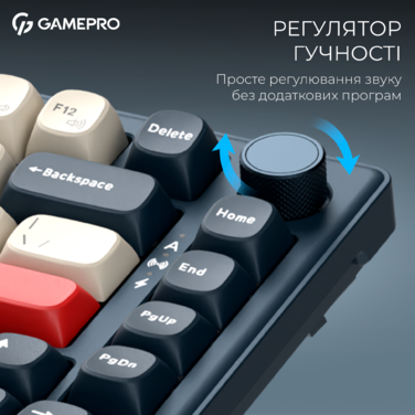 Бездротова механічна клавіатура GamePro Asgard Yord (MK266BL)