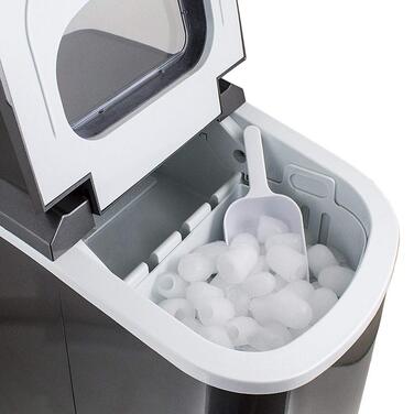 Льодогенератор Eiswürfelmaschine для дому та бару, темно-сірий