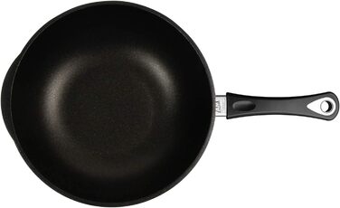 Wok AMT Gastroguss 32 см, алюмінієвий, індукційний, антипригарне покриття Lotan, литий, з ручкою