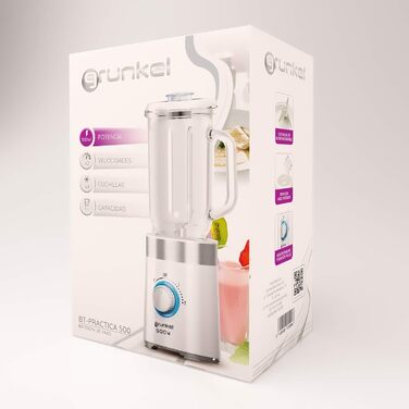 Блендер Grunkel BT-Practica 500 Вт, 1 л, з лезами з нержавіючої сталі