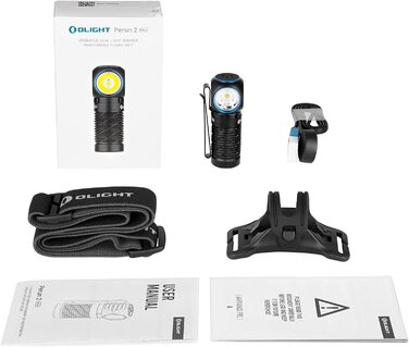 Ліхтарик-налобний OLIGHT Perun 2 Mini LED, 1100 люмен, 150 м, USB-зарядка, 5 режимів, водонепроникний, з червоним світлом, для кемпінгу та надзвичайних ситуацій, чорний