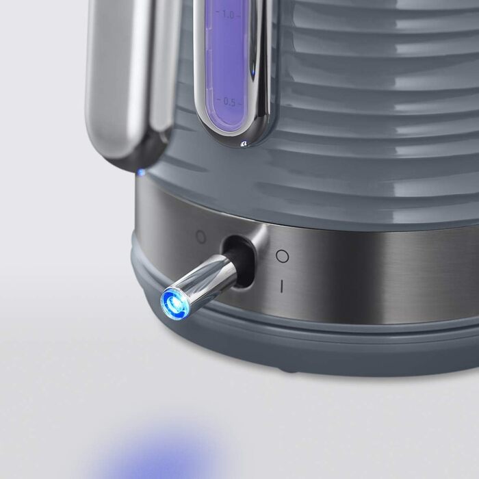Тостер Russell Hobbs Inspire на 2 тости, нержавіюча сталь, з підставкою для булочок, 6 режимів, розморожування та підігрів 24373-56