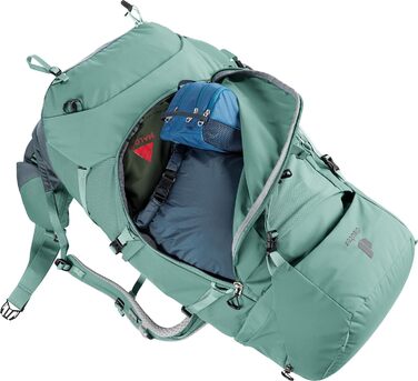 Жіночий трекінговий рюкзак deuter Aircontact Core 45+10 SL, 45+10 л, нефрит-графіт, модель 2024
