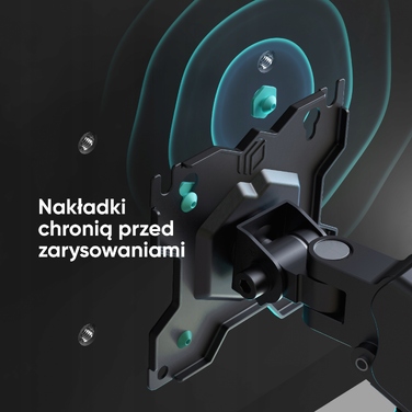 Настінний кронштейн для монітора ONKRON G80-B (13-32 дюйми, до 8 кг), чорний