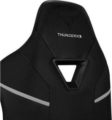 Ігрове крісло ThunderX3 TC5 чорне, ергономічний геймерський стілець для комп'ютера, навантаження до 150 кг