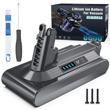Акумулятор Morpilot V7 8000mAh для пилососа Dyson V7 SV11 Animal, Motorhead, Pro, Trigger, Fluffy + фільтри
