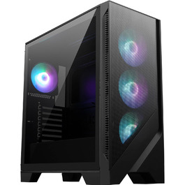 Корпус для ПК MSI MAG Forge 321R Airflow, Mid-Tower, підтримка ATX, сумісний з RTX 40, ARGB-вентилятори, магнітні пилові фільтри, загартоване скло, концентратор ARGB, USB 3.2 Gen 2x2 Type-C