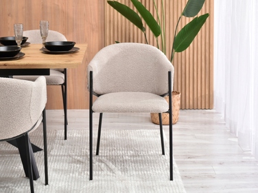 Стілець Mebel-Partner, тканина, бежевий, 1 шт.
