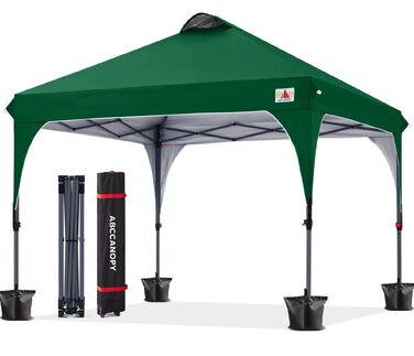 Павільйон садовий ABCCANOPY водонепроникний 3x3м, зелений Waldgrün, з сумкою для транспортування та комплектом кріплення