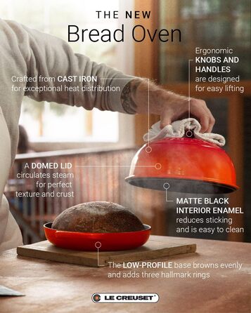 Le Creuset Signature Чавунний горщик для випічки хліба, 24 см, Марсель