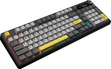 Бездротова механічна клавіатура Ajazz AK980 V2 Maillard Switch Black (AK980-V2-M-BGY)
