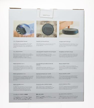 Робот-пилосос Vactidy Nimble T7 з функцією вологого прибирання, 2800Па, 120 хв автономної роботи, керування через Alexa, App, Siri, для шерсті тварин і килимів