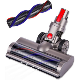 Насадка-щітка для пилососа Dyson V7/V8/V10/V11/V15, електрична турбощітка з роликовою щіткою, аксесуари для підлоги, 2 шт.