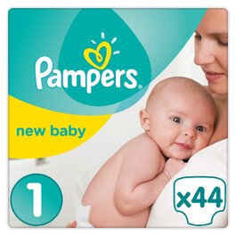 Підгузки Pampers New Baby Newborn розмір 1 (2-5 кг), упаковка з 4 пачок по 23 шт, всього 92 шт