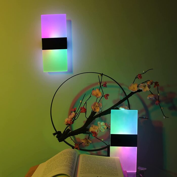 Настінний LED світильник VOMI з акумулятором, USB зарядка, димер, сенсорне керування, 3 рівні яскравості, тепле біле світло 3000K, чорний, для спальні, 2 шт.