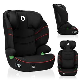 Автокрісло Lionelo Lars i-Size 100–150 см, Група 2/3, чорно-червоне, з регулюванням підголівника та бічними захистом