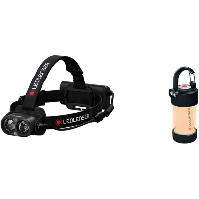 Налобний ліхтар Ledlenser H19R Core 3500 люменів з акумулятором, червоним світлом, водонепроникний IP67 + кемпінговий ліхтар Ledlenser ML4 Warm Light, акумуляторний, 300 люменів, комплект