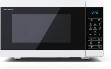 Мікрохвильова піч SHARP MS51EW, 900 Вт, 11 рівнів потужності, функція розморожування, 51,3x30,6x39,4 см, срібляста