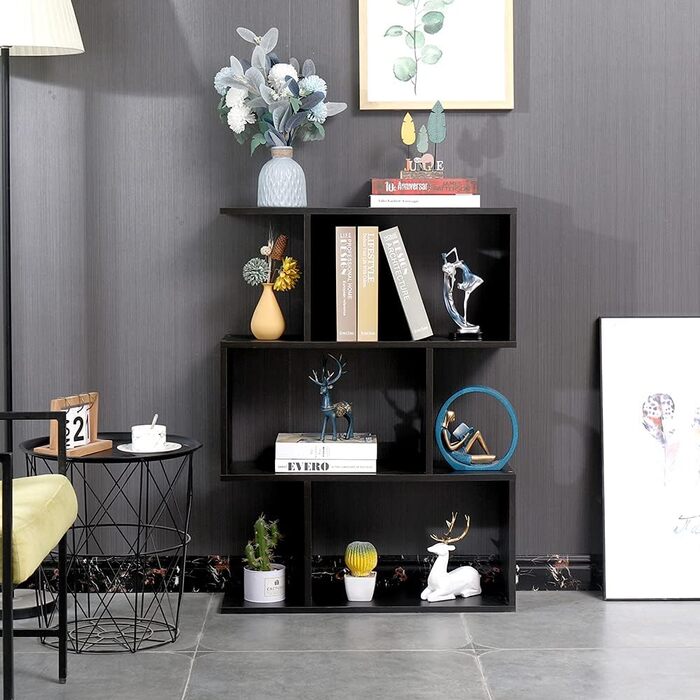 Сучасний двосторонній книжковий стелаж Etnicart Wenge 70x23.5x96 см, дерев'яний, для офісу, дому, дитячої кімнати