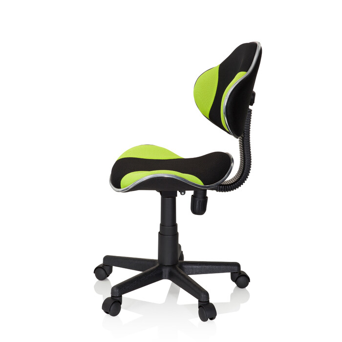Дитяче крісло для письмового столу KIDDY GTI-2, тканина, чорний/зелений, hjh OFFICE