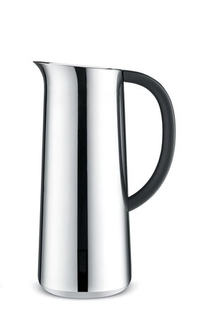 Термопот Alessi Nomu NF05 з подвійними стінками, нержавіюча сталь та термопластична смола, сріблястий, 2.5 л