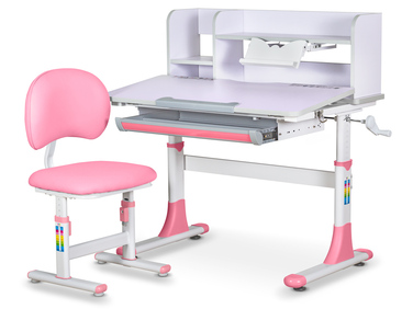 Комплект меблів Evo-kids (стіл+стілець+полиця) BD-22 PN