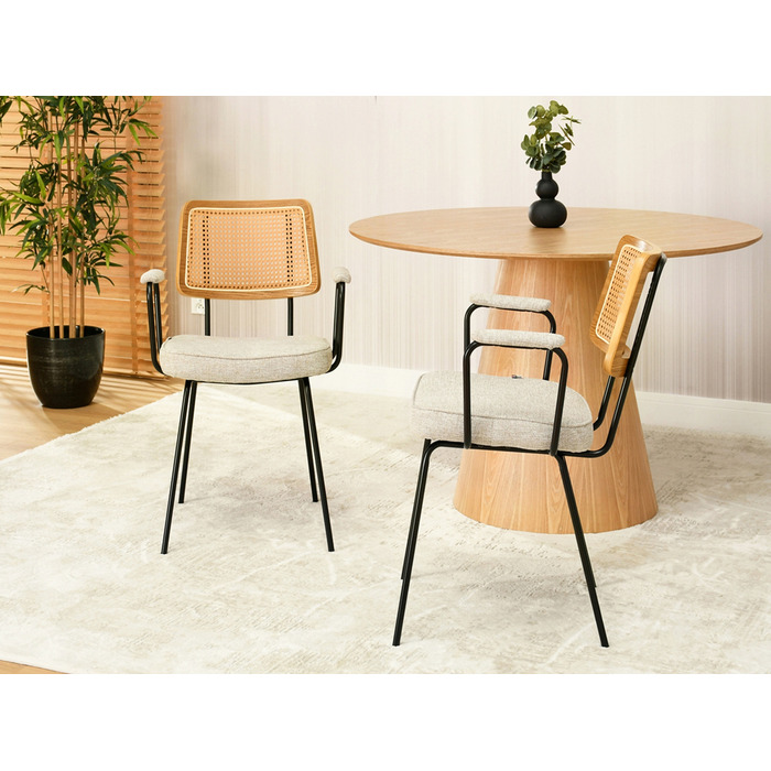 Стілець Mebel-Partner, тканина, бежевий, 1 шт.