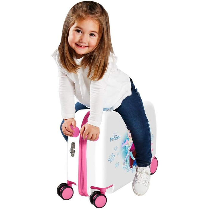 Дитяча валіза Disney Sparkle Like Magic, 55 см, рожева, багатоколірна