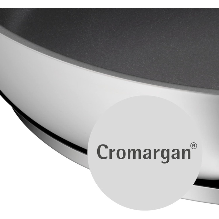 Сковорода WMF 24 см з нержавіючої сталі Cromargan, антипригарна, підходить для духовки