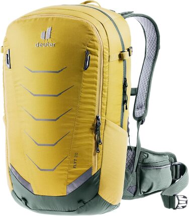 Рюкзак Deuter Flyt 20 з протектором для велосипеда, унісекс, жовто-зелений