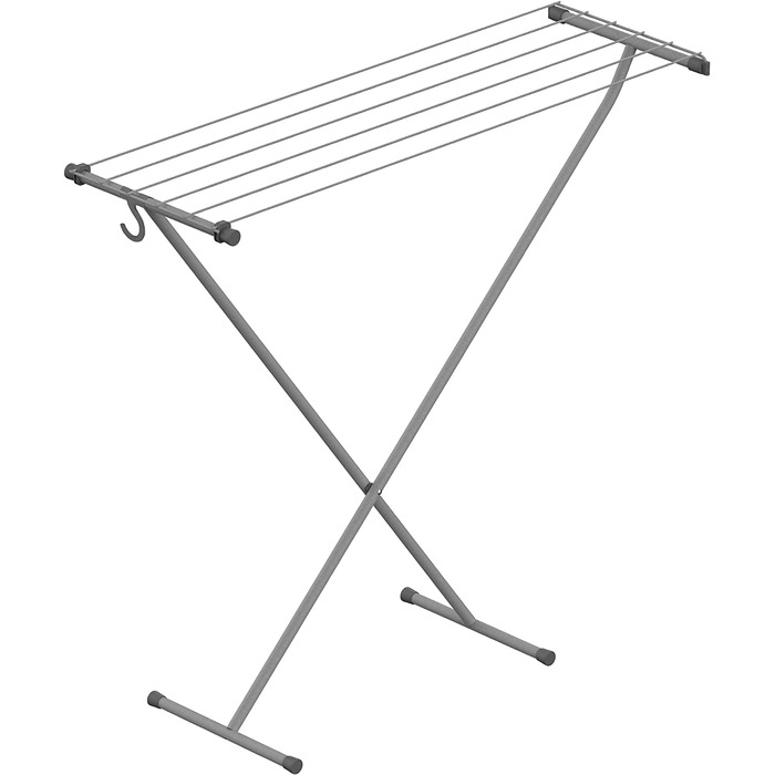 Сушарка для білизни Rörets Compact Space Grey, 90x32x83 см, 5,5 м, з гачком для зберігання, компактна, міцна, шведська якість