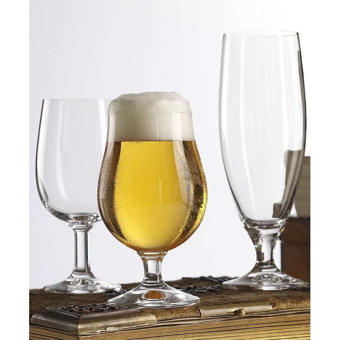 Пивний келих Stölzle Lausitz Berlin 400 мл, набір 6 шт, кришталеве скло без свинцю, міцні пивні келихи для пива, можна мити в посудомийці