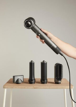 Фен-щітка для волосся CREATE/ION STYLER PRO 5-в-1, іонний, графіт, безщітковий мотор, 1300 Вт, 3 швидкості, 3 температури, холодне повітря, кейс